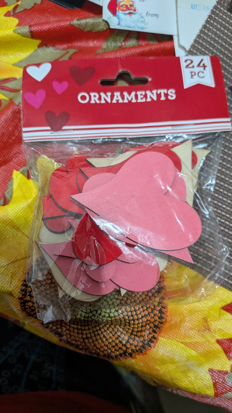 24 pc Heart Ornaments -#gifting