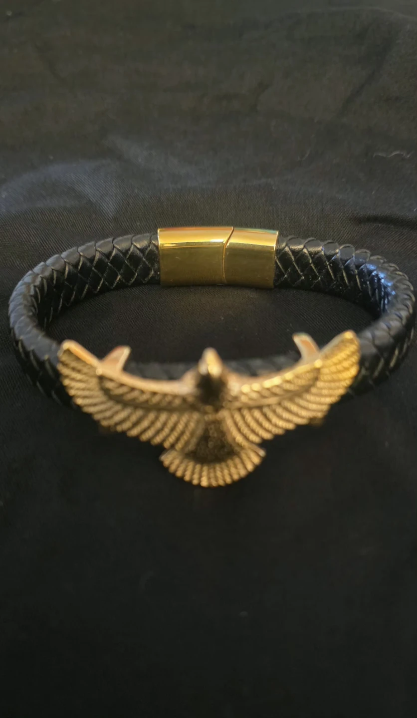 Eagle Bracelet Black & Gold