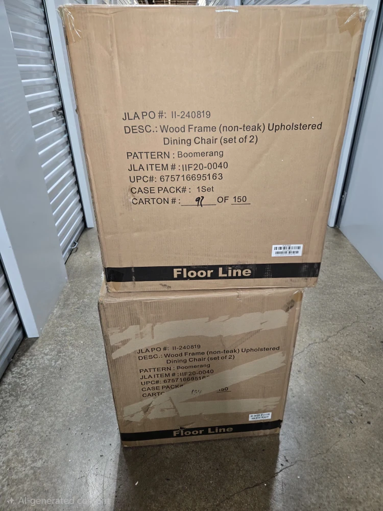 New INK+IVY Boomerang Blue Dining Chair Set of 4 - photo 3