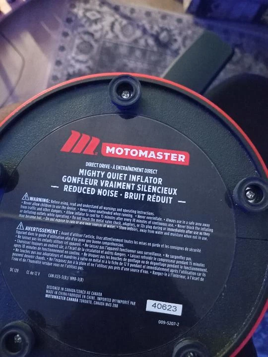 Motomaster tire inflator - photo 3