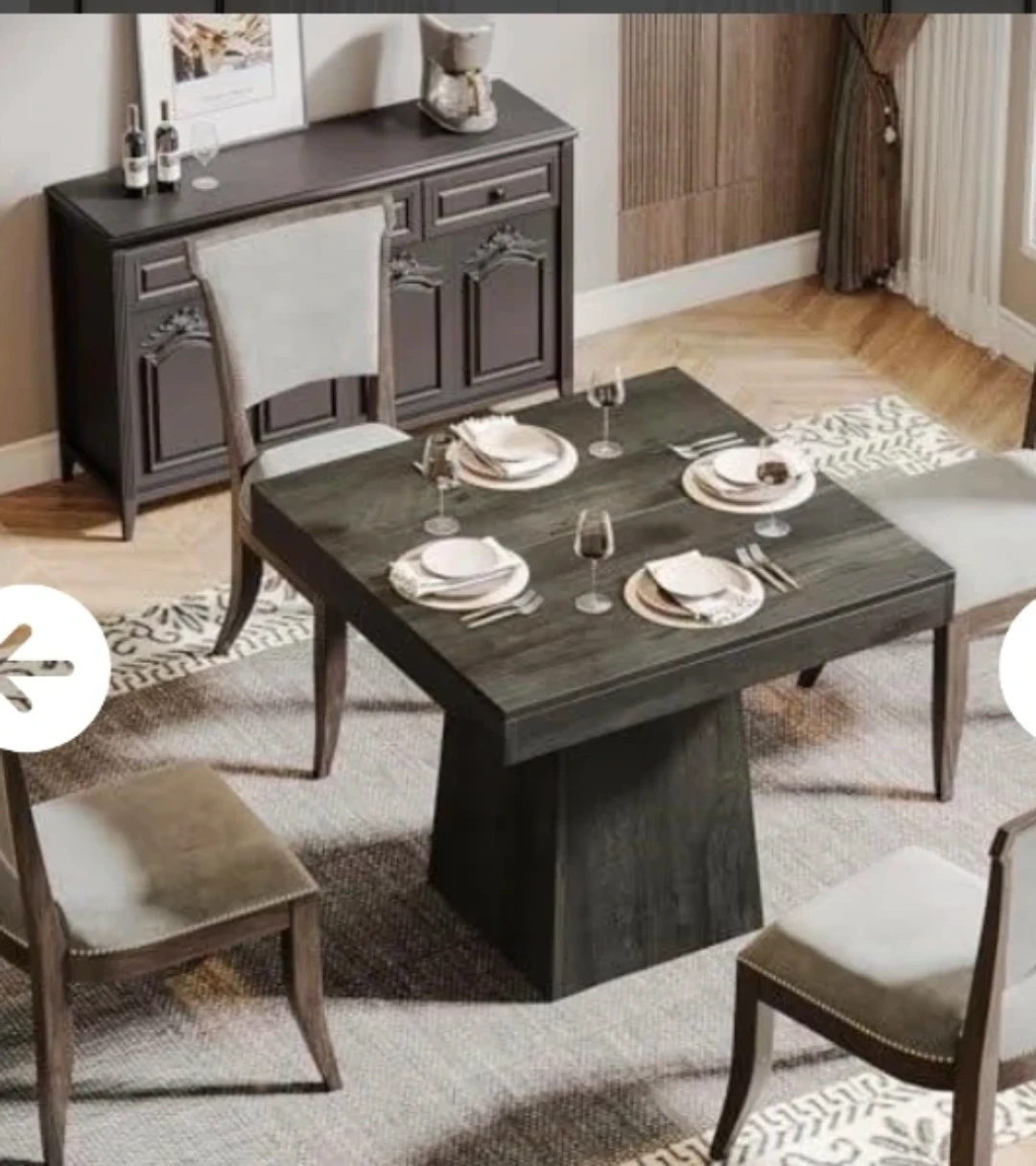 New Tribesigns Square Dining Table EH39788 - photo 2