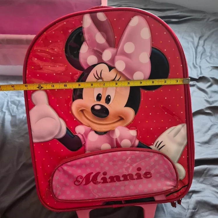 Minnie Mouse Rolling and non Rolling Luggage & Pink Bookrack