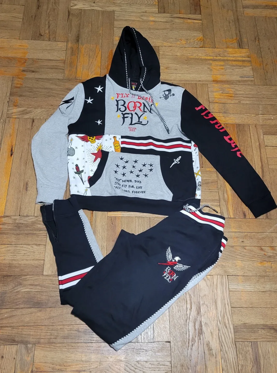 Born Fly XL Hoodie & Pants Set