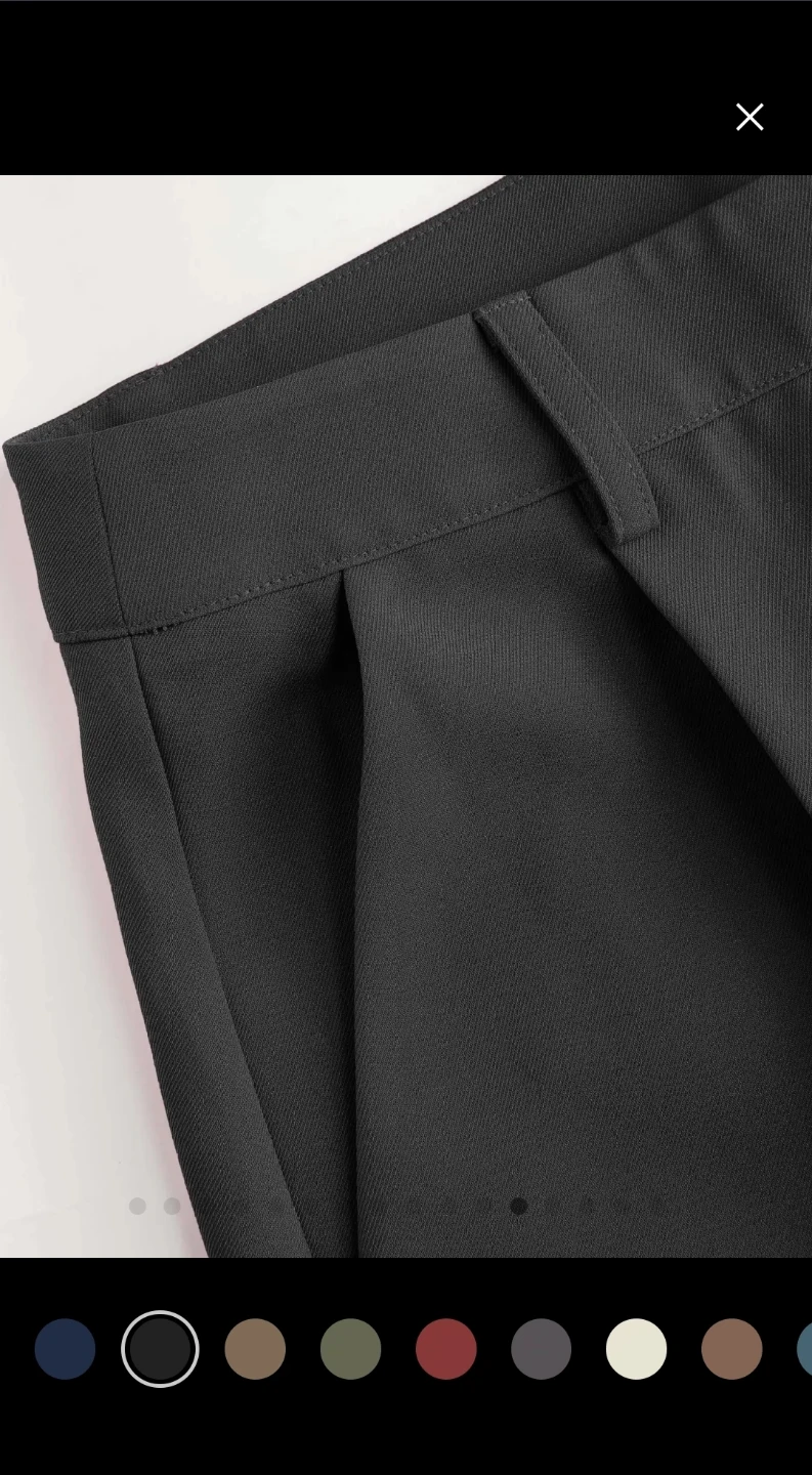 Black Wide Leg Pleated Pants -Brand New - photo 5