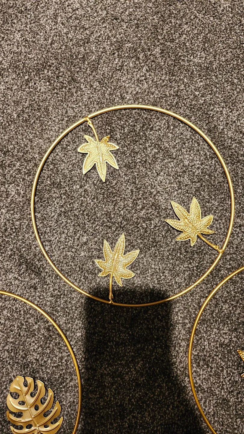 Gold Metal Leaf Wall Decor (Set of 4) image indicator(4)