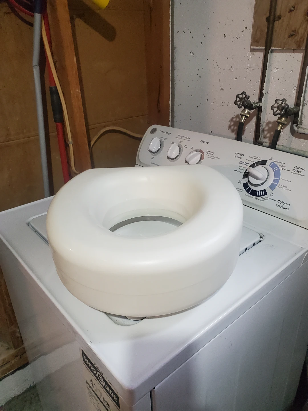 Raised Toilet Seat - White