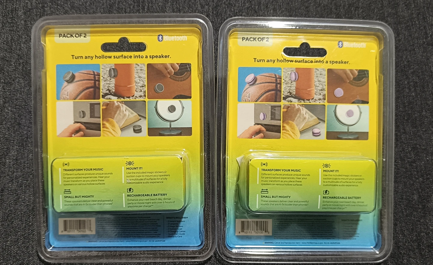 New PocketTunes PT200GR Bone Conduction Mini Speakers - photo 3