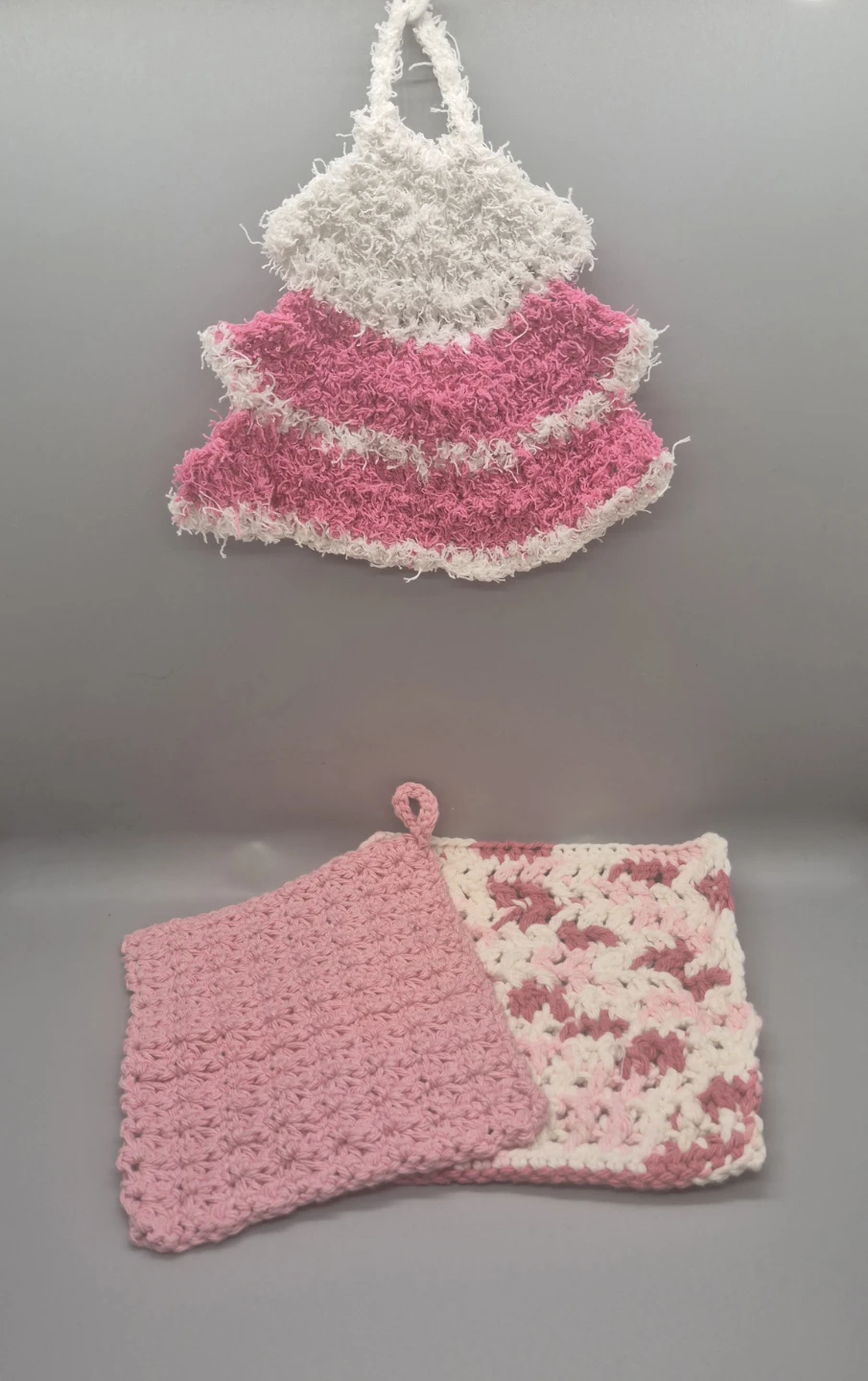 Handmade Crochet Scrubbies & Dishcloths Set