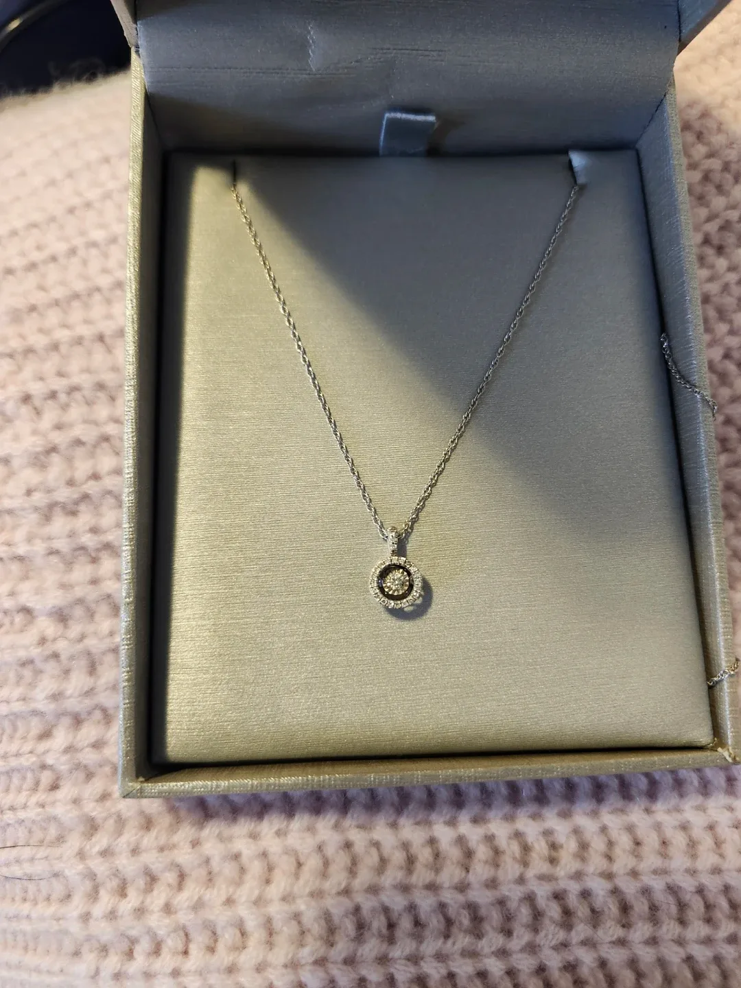 People's Jewellers Diamond Halo Necklace