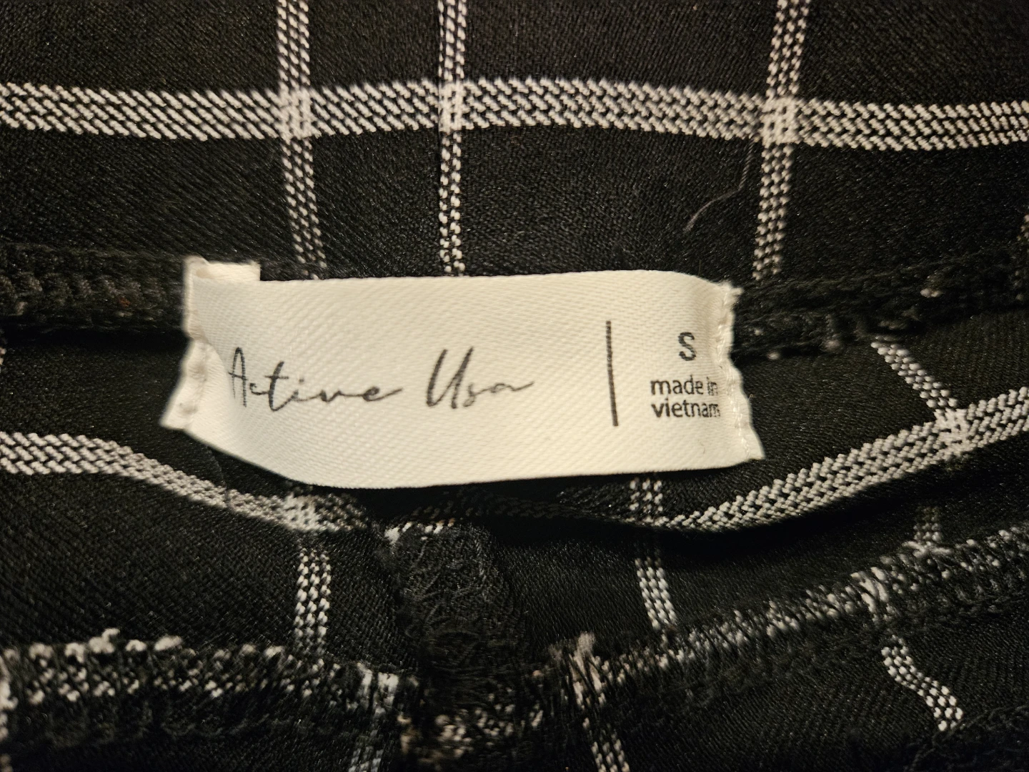 Active Usa Plaid Pants - Size S - photo 3