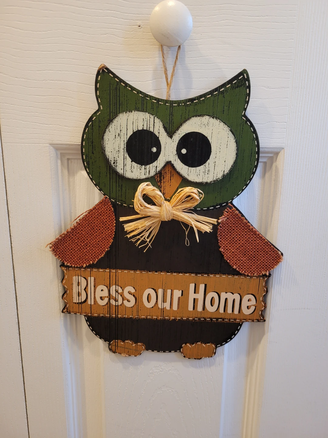 Owl 'Bless our Home' Wall Decor 11 & 1/2" Long