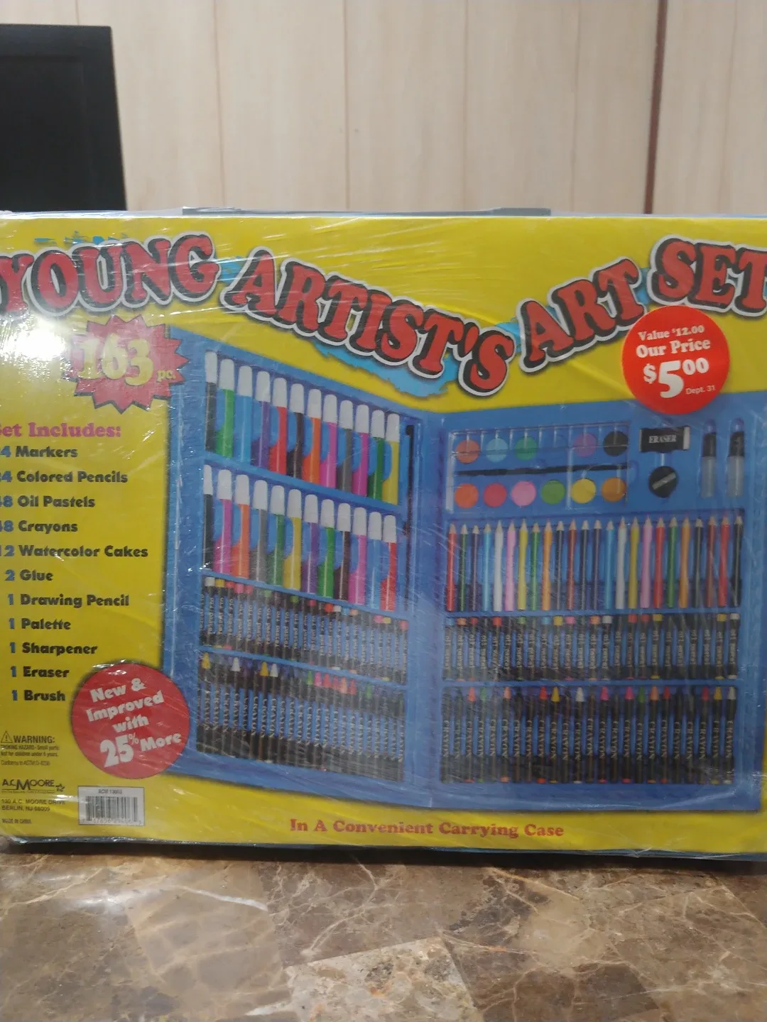 Young Artist's Art Set - 163 Pieces - New
