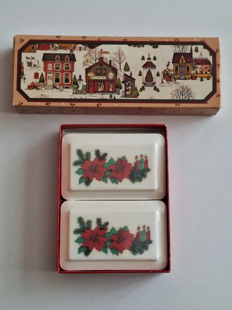 Avon Country Christmas Decal and  Katherine Gray Soaps