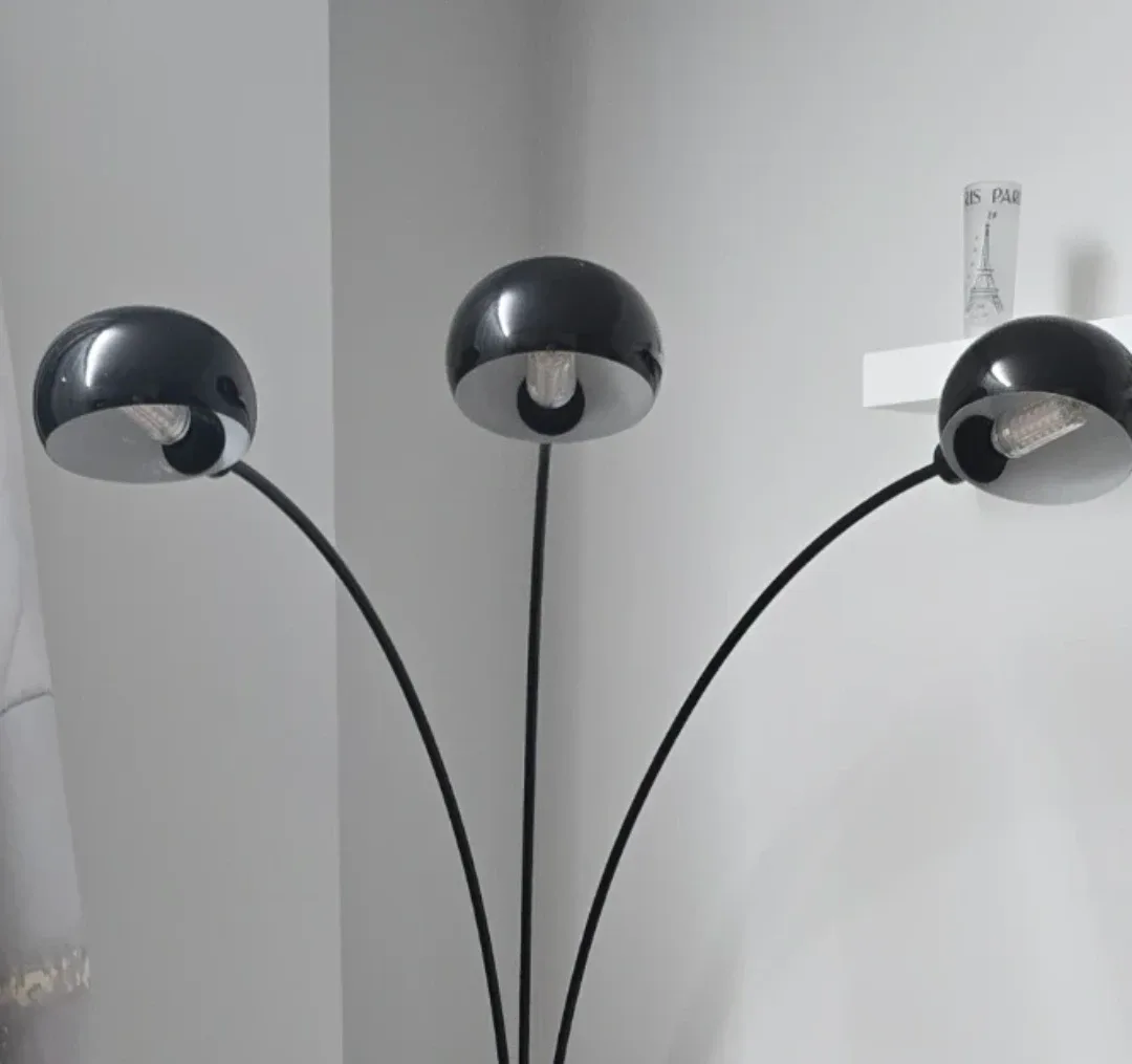 Black Arc Floor Lamp - Like New!
