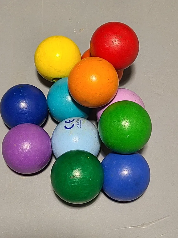 Manhattan Toy Company Classic Wooden Baby Beads #Cleanout