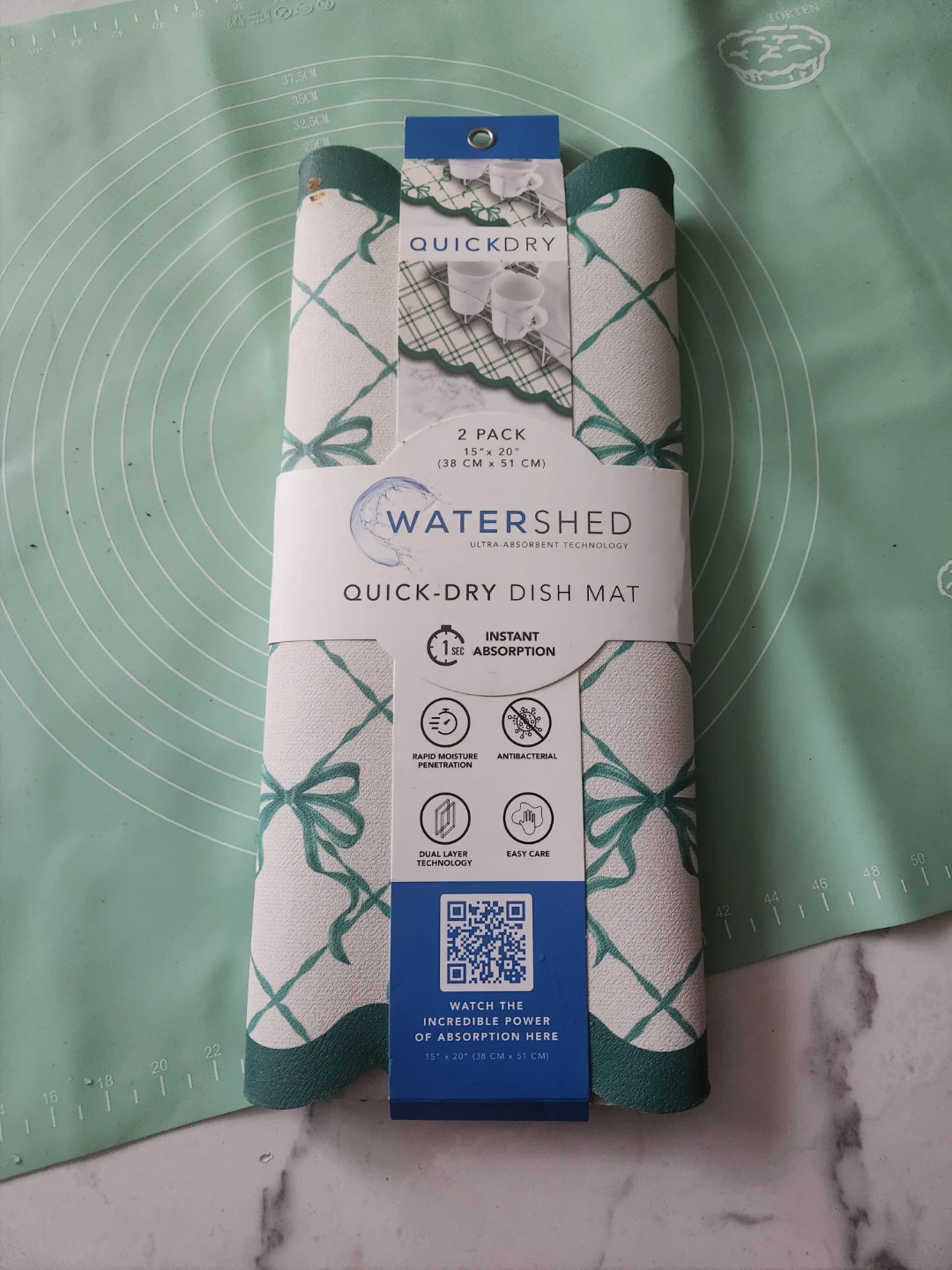 Watershed Quick-Dry Dish Mat 2 Pack