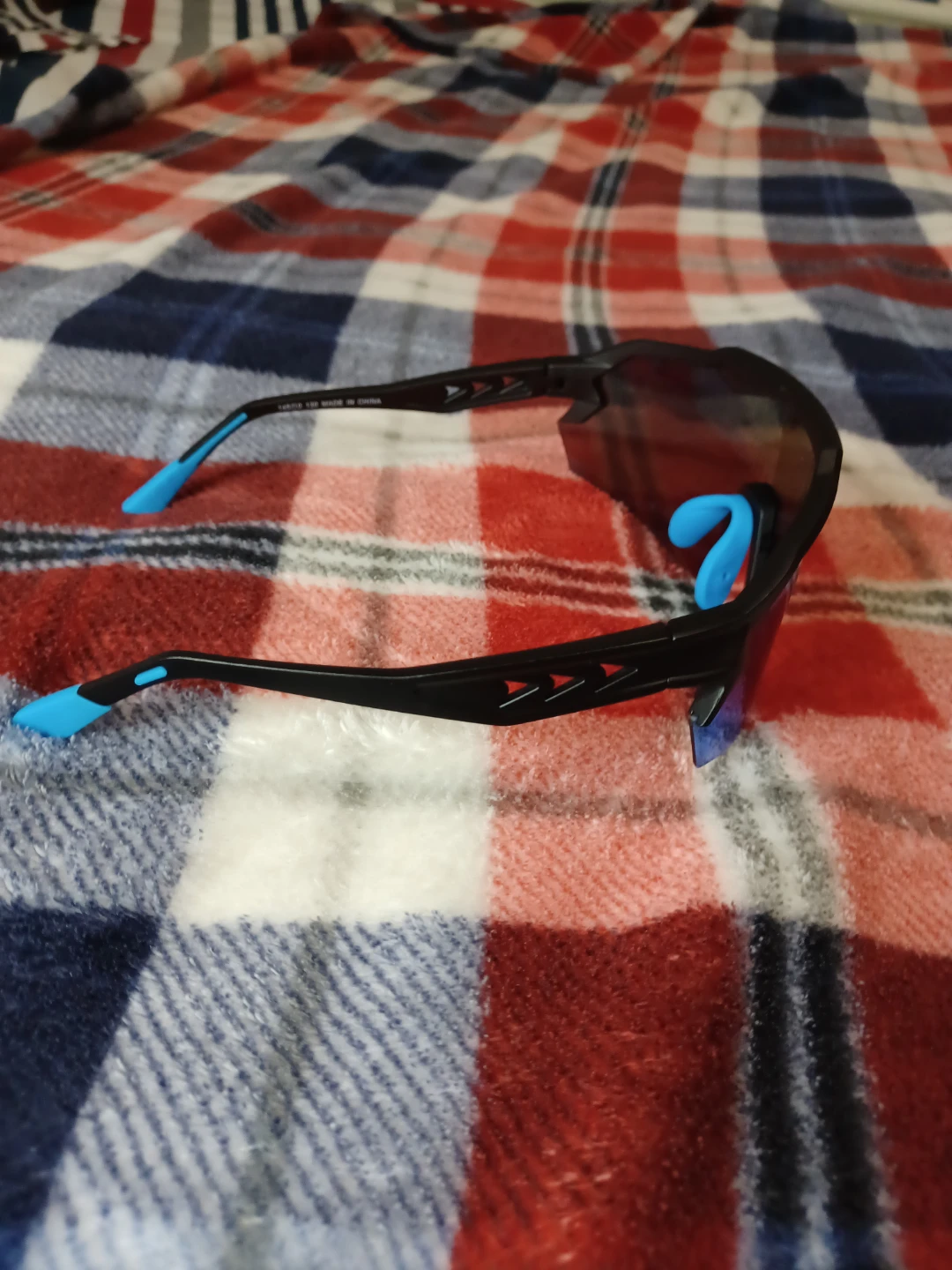 Polarized Sunglasses - Black Frame with Blue/Green Lenses - photo 3
