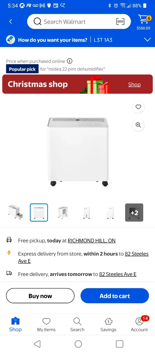 🧡MIDEA 22 PINT DEHUMIDIFIER 1500 SQ. FT. EXCELLENT CONDITION image indicator(9)