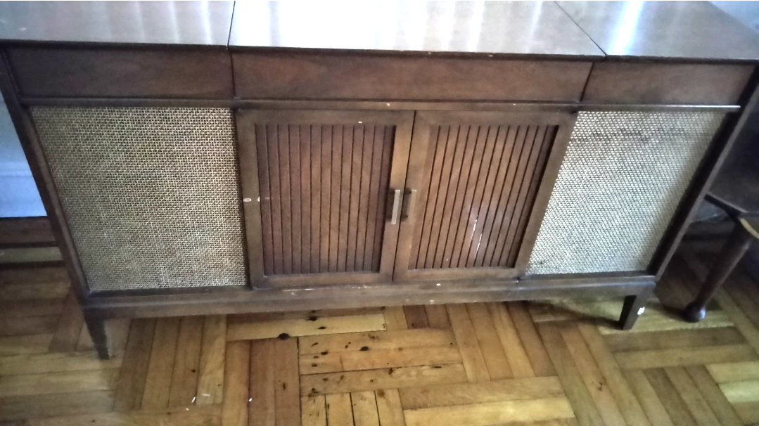 Vintage Record Player Cabinet