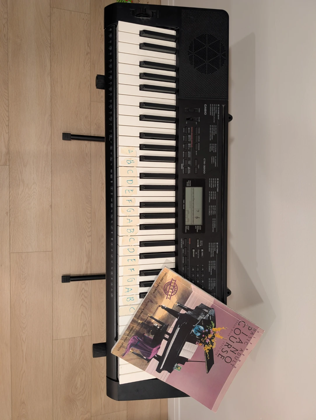 Casio Keyboard with Stand and Beginner Course Book - photo 2