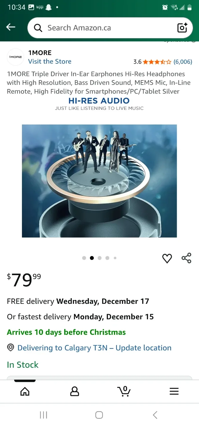 1MORE Triple Driver In-Ear Earphones Hi-Res Headphones with ... image indicator(3)