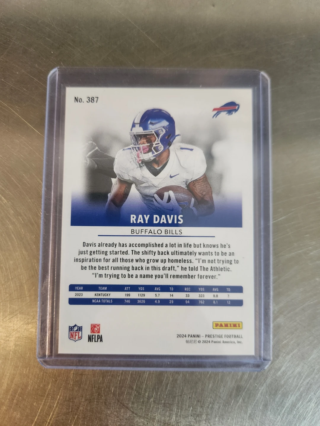 Ray Davis Prestige 2024 Football Card - photo 2