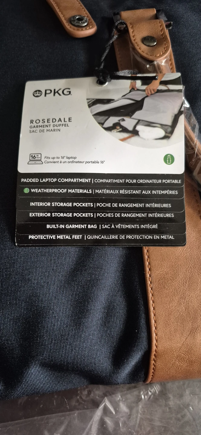 New PKG Rosedale Garment Duffel Bag - Navy - photo 3