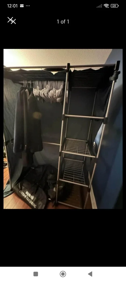 Clean out,Portable Closet Organizer with Shelves