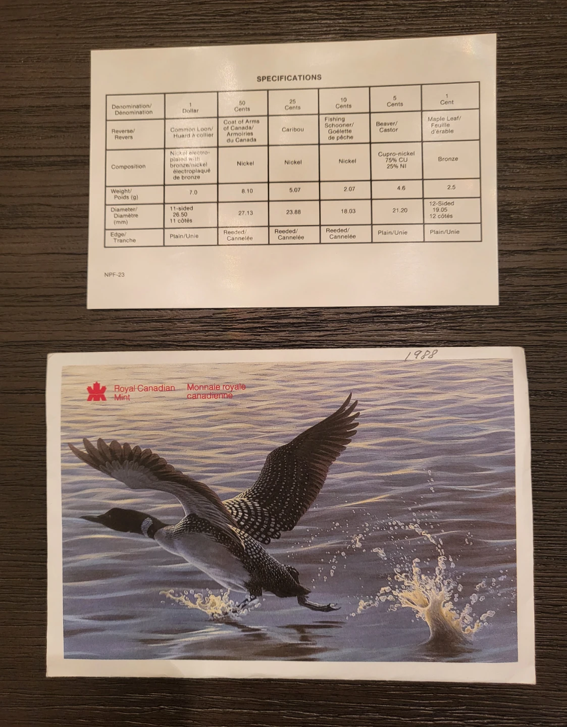 Royal Canadian Mint 1988 Uncirculated Coin Set - photo 2