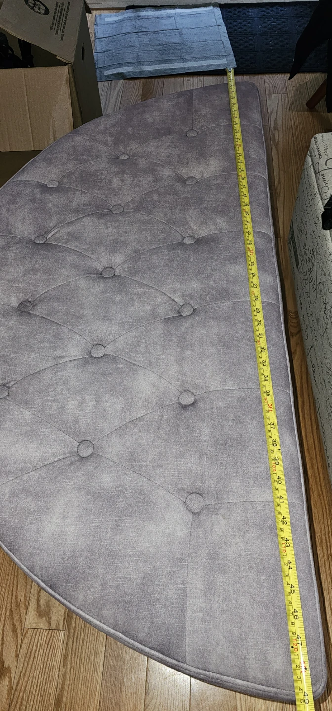 Half moon storage ottoman - photo 4