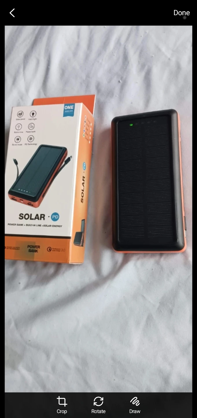 Solar Power Bank 20000mAh - Portable Charger