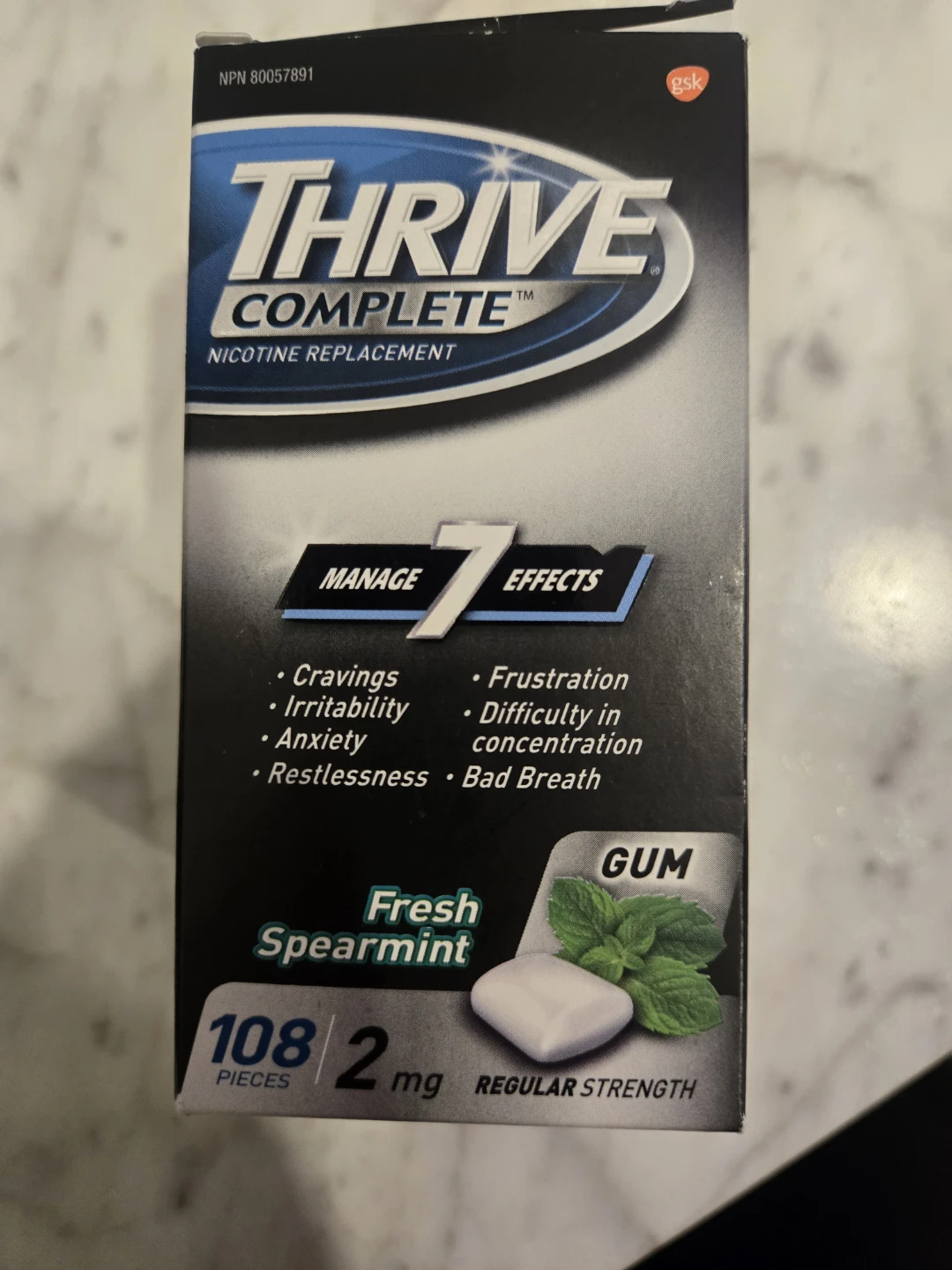 83 peice Thrive Complete Fresh Spearmint Gum