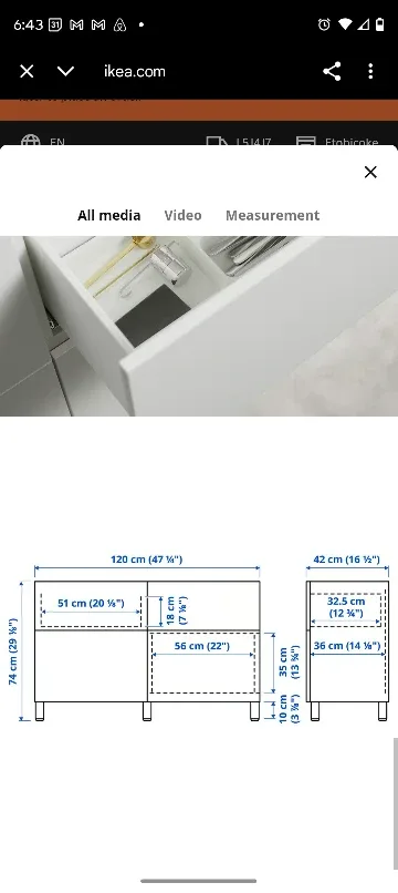 IKEA White Chest of Drawers image indicator(3)