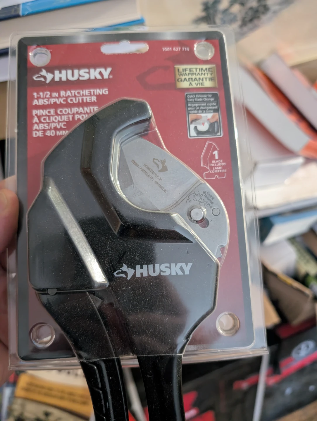 New Husky 1-1/2 inch Ratcheting ABS/PVC Cutter
