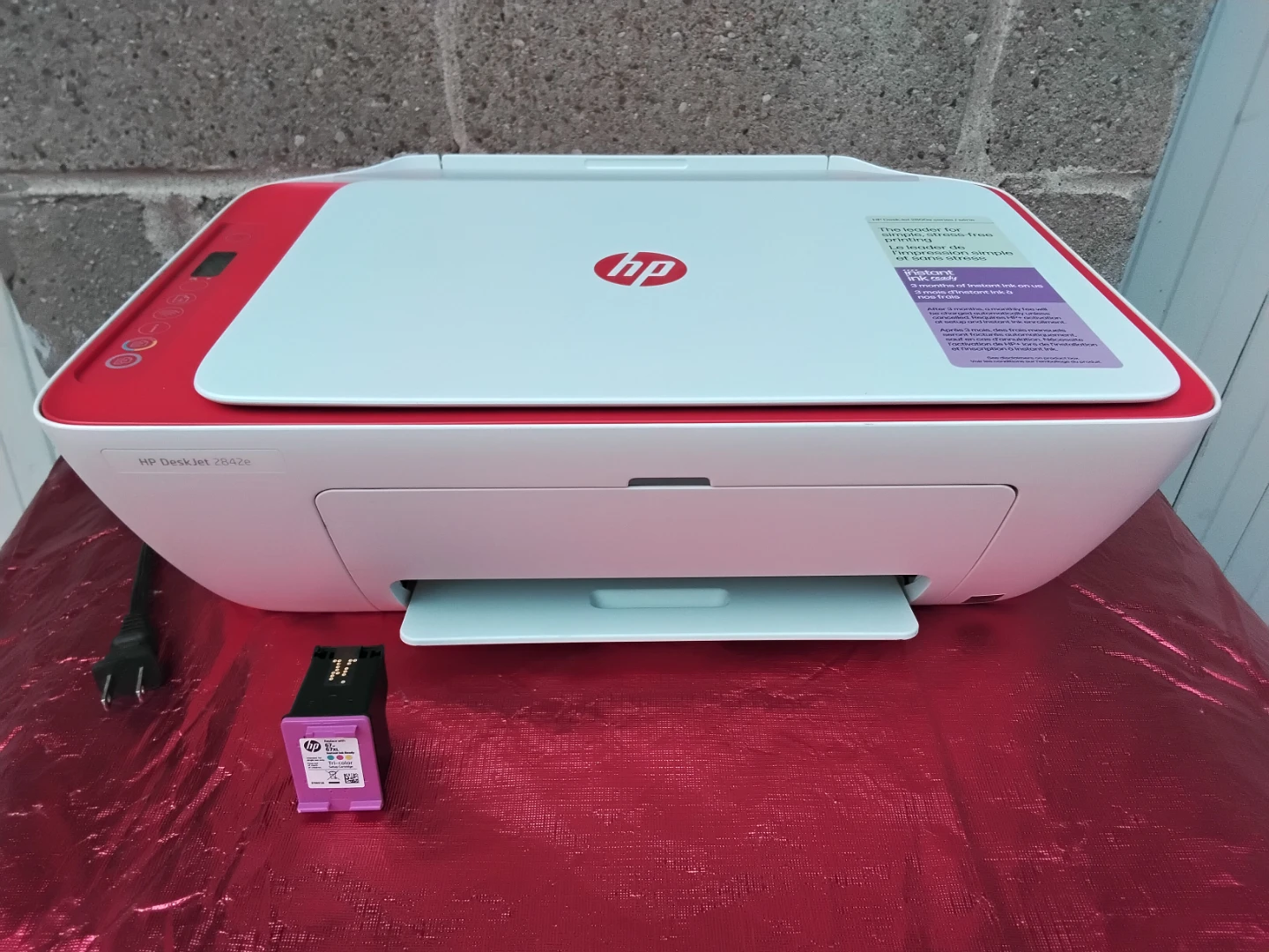 HP DeskJet 2842e All-in-One Printer & HP TRI-COLOR/BLACK INK - photo 4