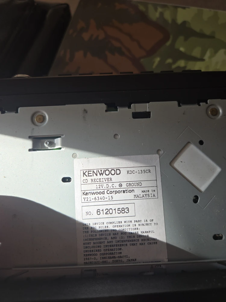 Kenwood KDC-135CR CD Receiver