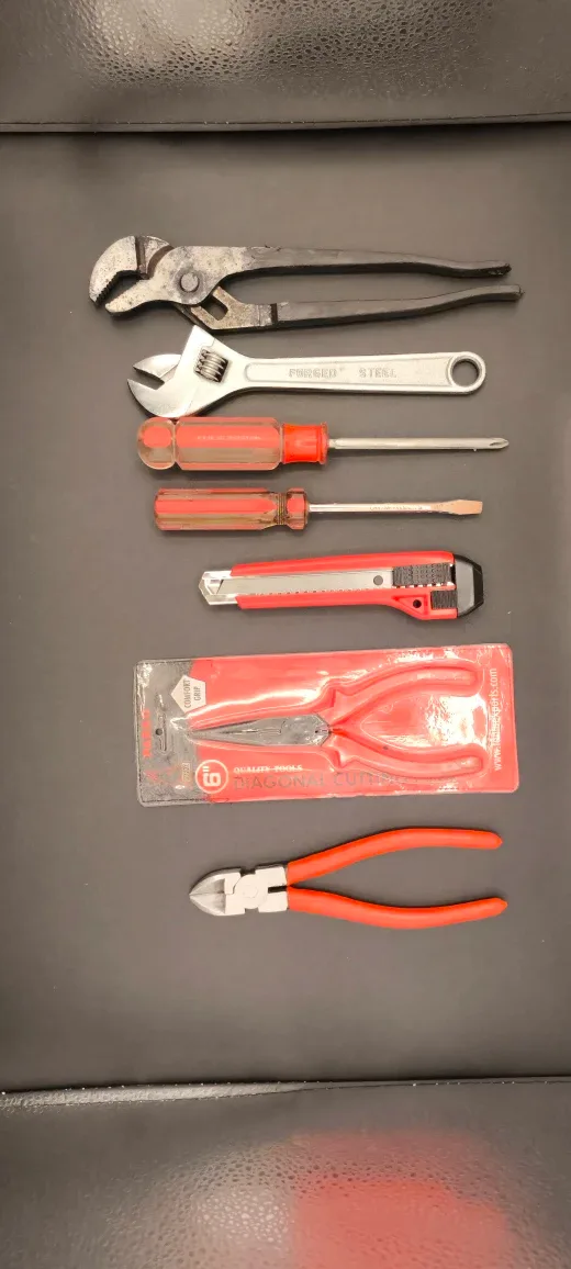 Mixed Tools: Pliers, Screwdrivers, Wrench image indicator(2)