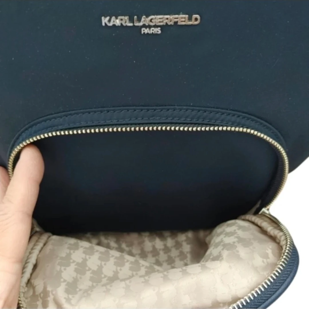 Karl Lagerfeld Navy Nylon Backpack - photo 3