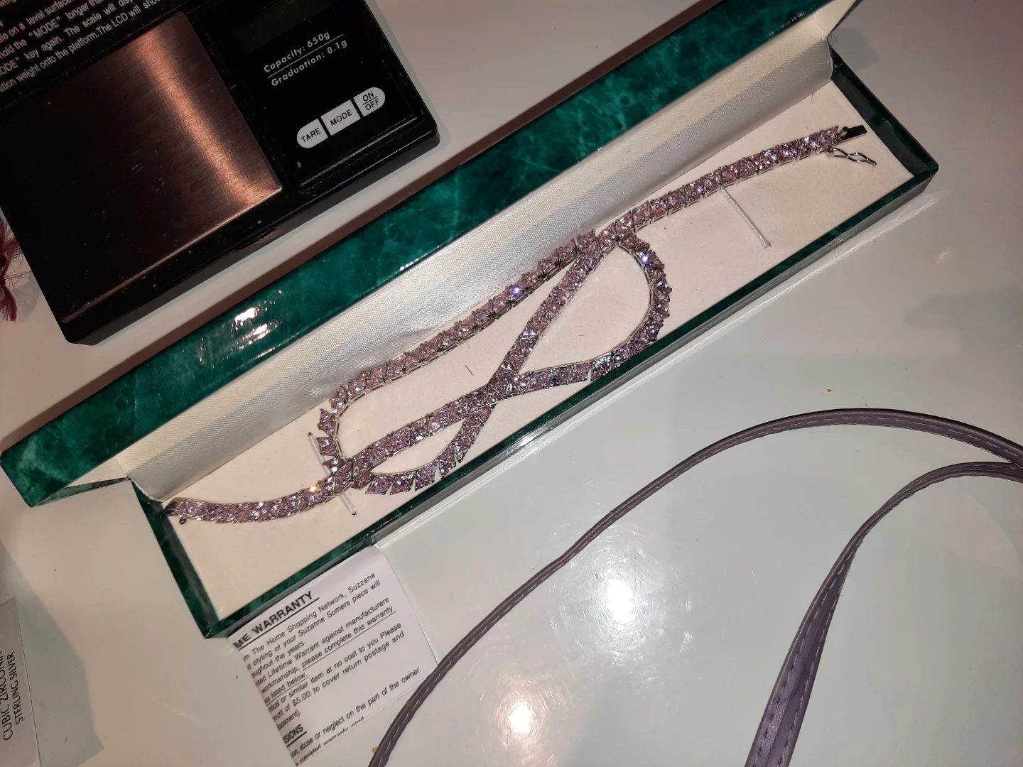 Suzanne Somers SASSY Solid sterling silver heavy tennis chain - photo 5