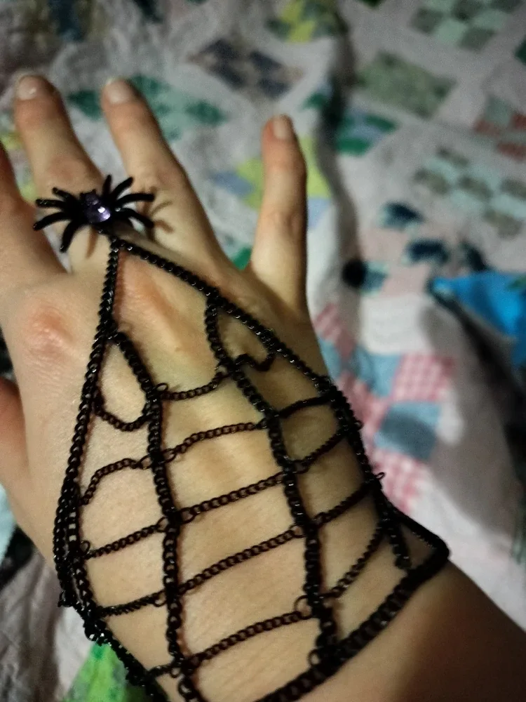 Spider Web Hand Chain Bracelet
