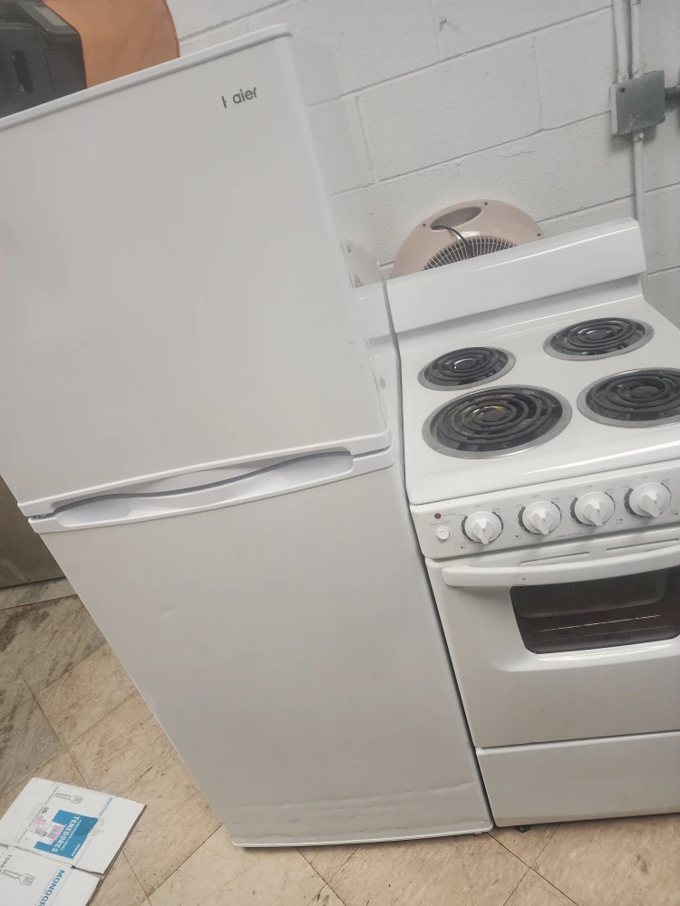 Haier Refrigerator and Stove Combo