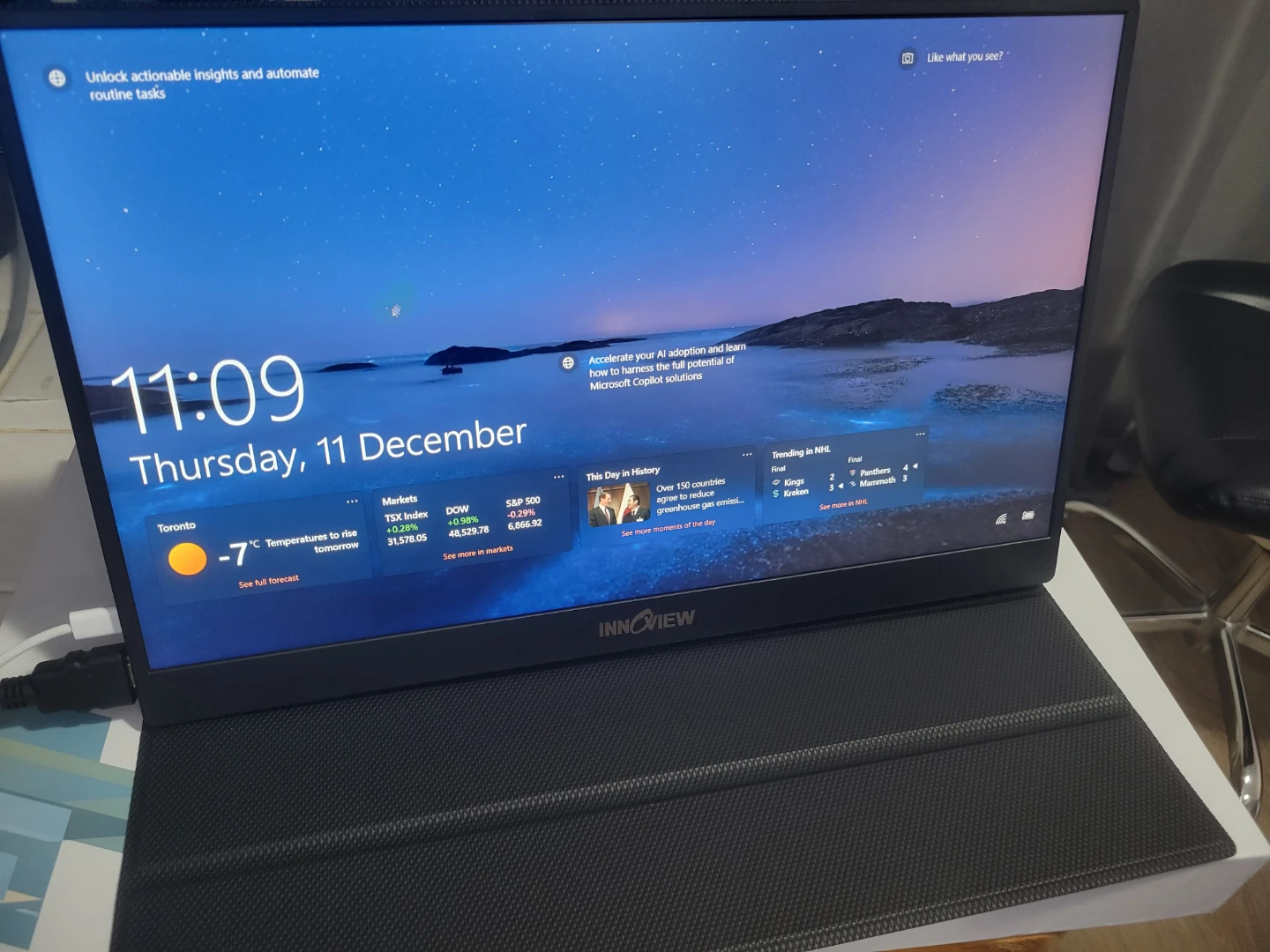 InnoView Portable Monitor 15.6 inch FHD LNIB