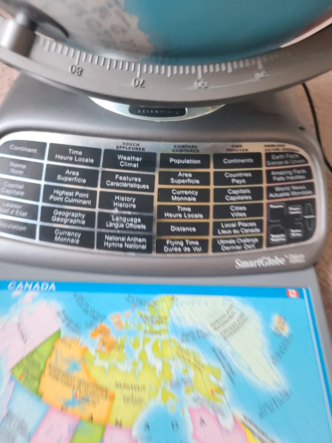 SmartGlobe Deluxe Edition Interactive Globe image indicator(4)