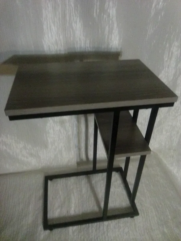 C-shaped Side Table with Shelf image indicator(3)
