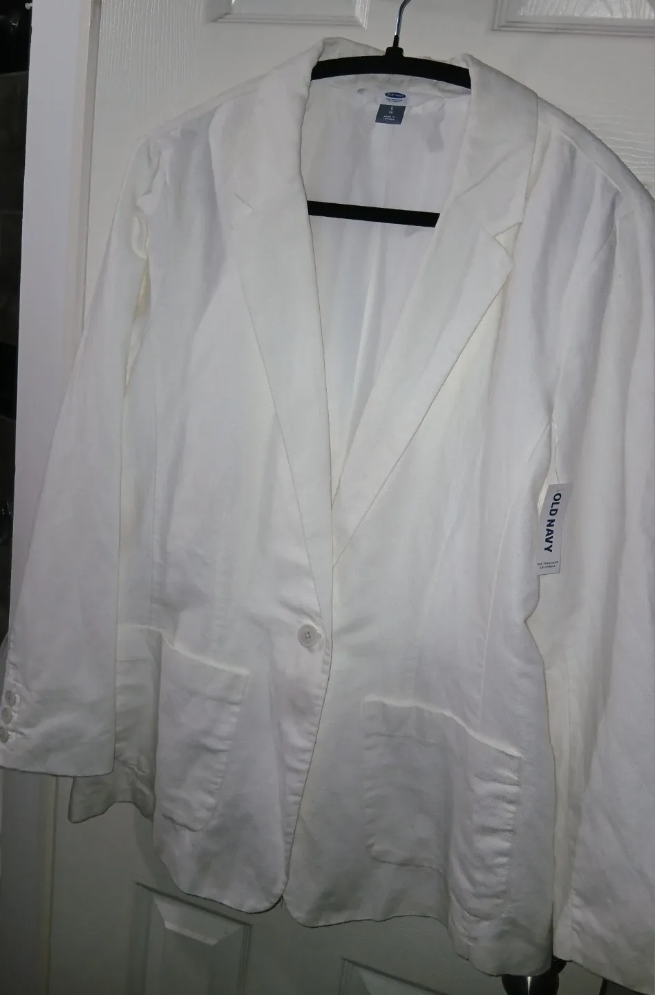 Old Navy White Blazer - Size L
