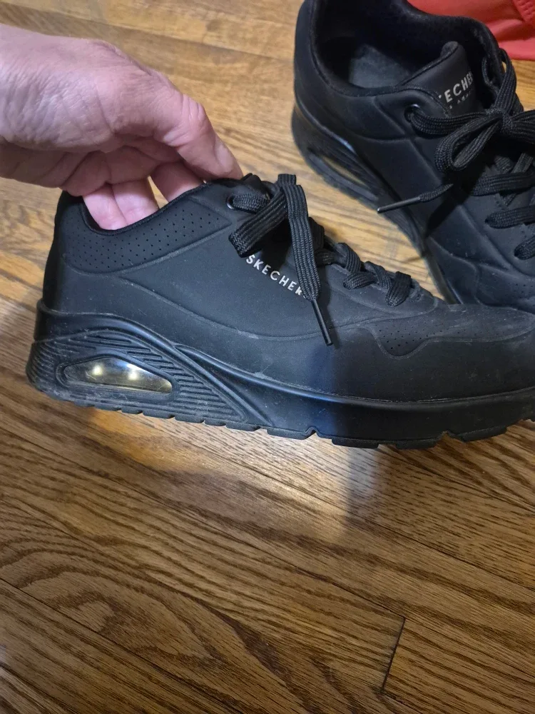 Skechers Uno Stand On Air Black Shoes Size 9