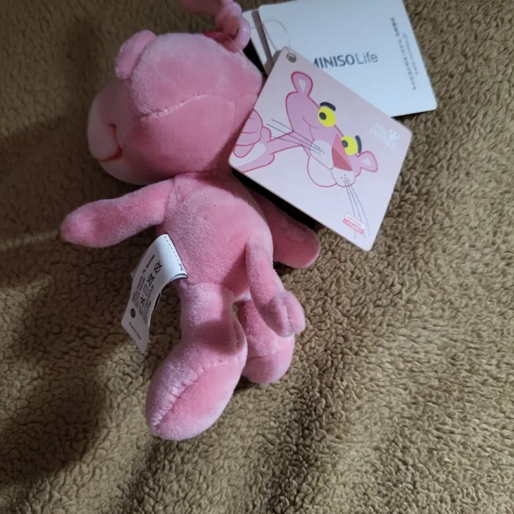 Miniso Pink Panther Plush Keychain image indicator(2)