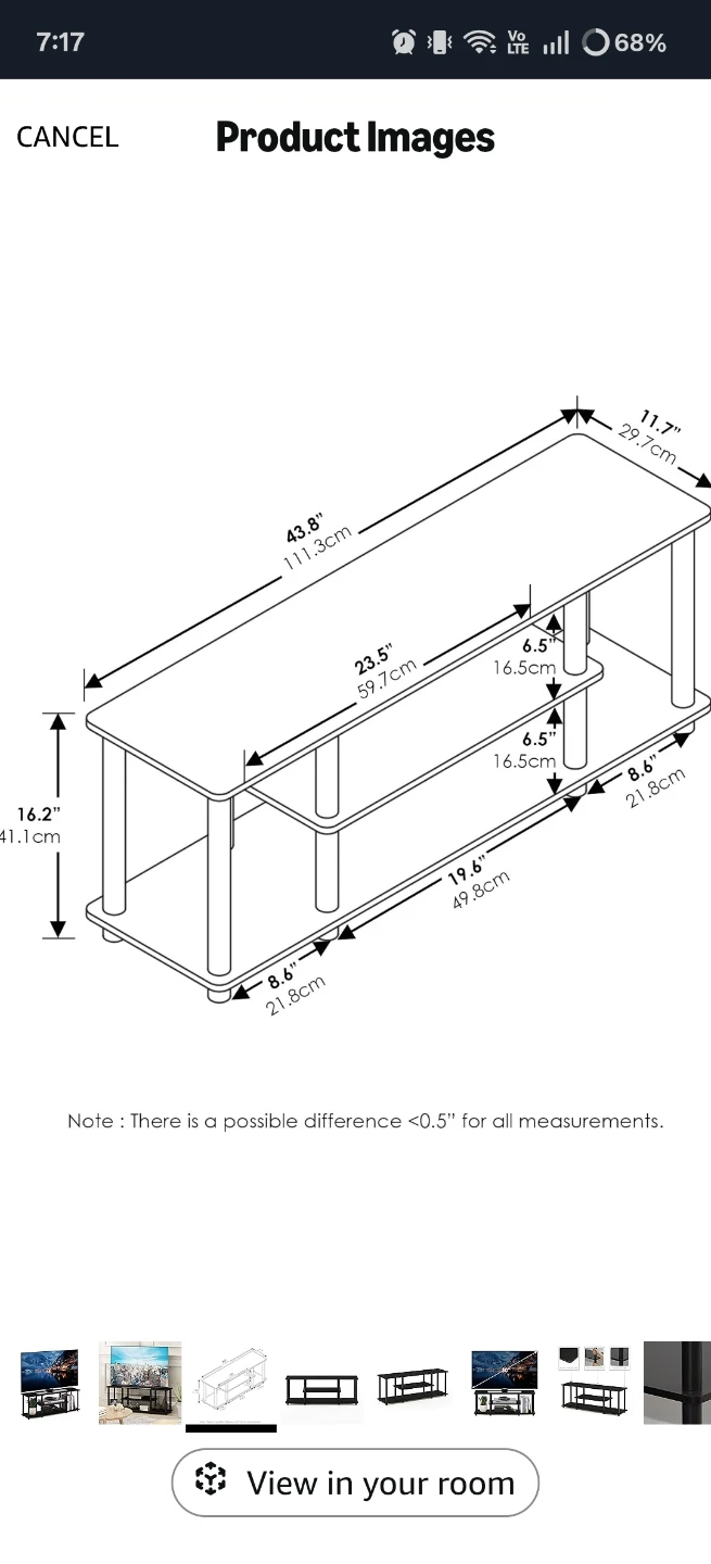 Black TV Stand - photo 4