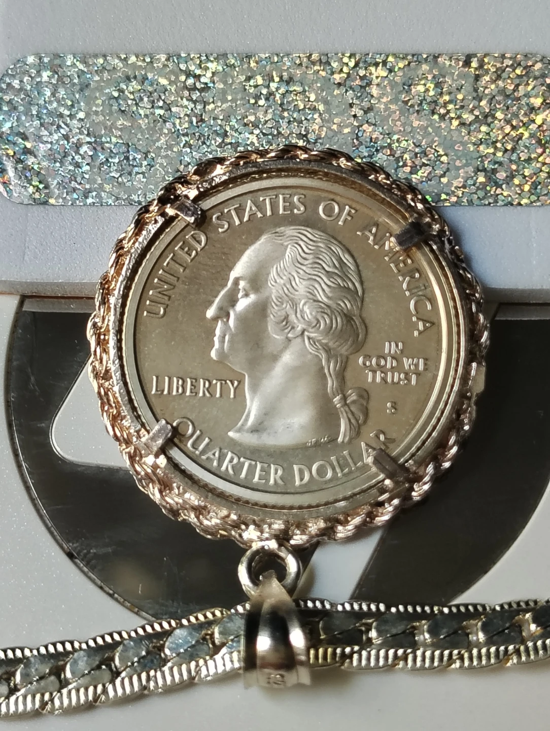 Coin Pendant Necklace - South Dakota Quarter - photo 5
