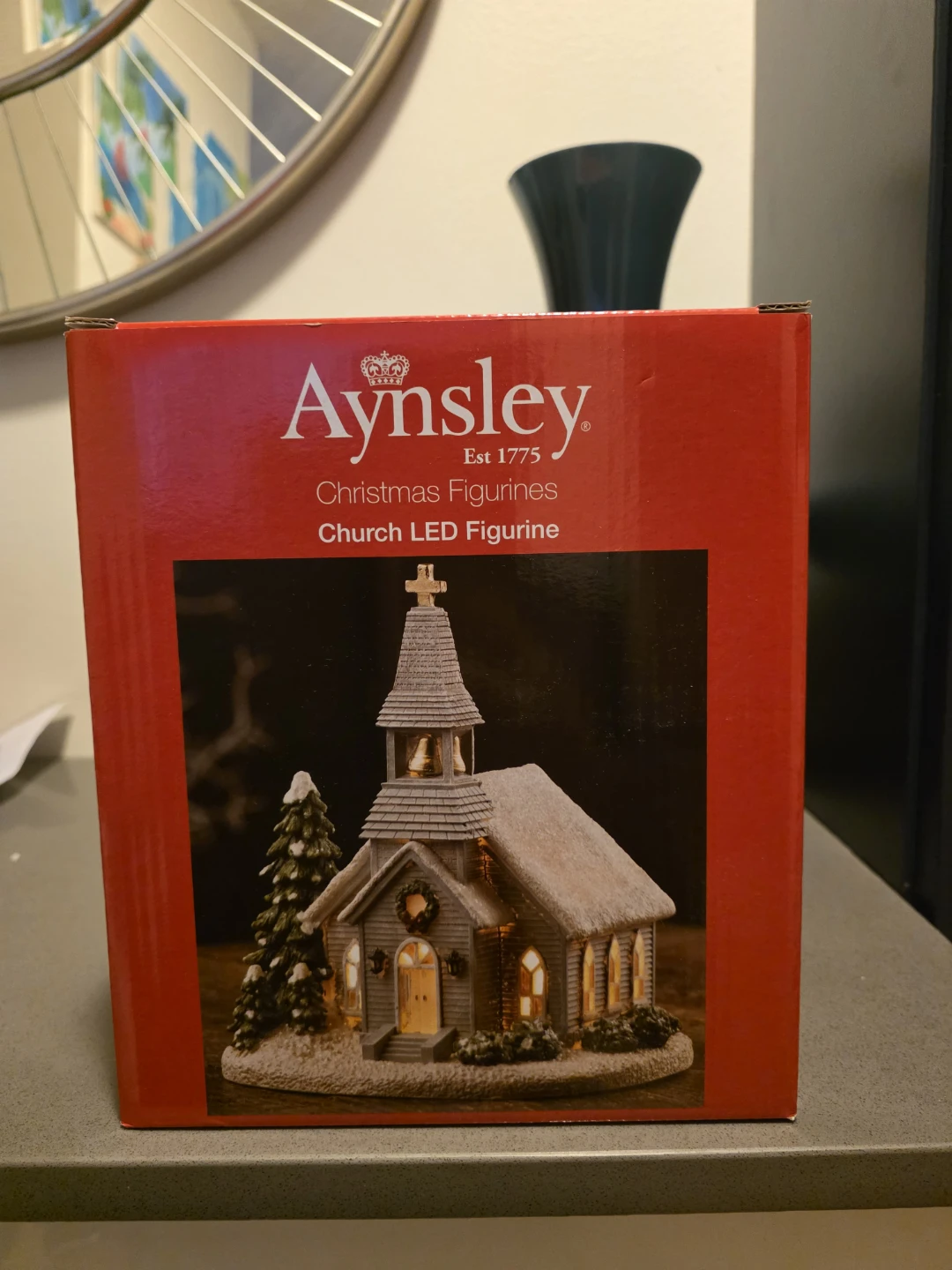 Aynsley Church LED Figurine - Christmas Decor